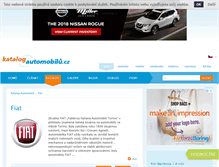 Tablet Screenshot of fiat.katalog-automobilu.cz