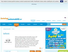 Tablet Screenshot of infiniti.katalog-automobilu.cz