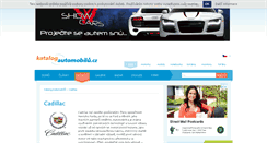 Desktop Screenshot of cadillac.katalog-automobilu.cz