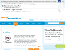 Tablet Screenshot of cadillac.katalog-automobilu.cz