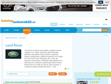 Tablet Screenshot of land-rover.katalog-automobilu.cz